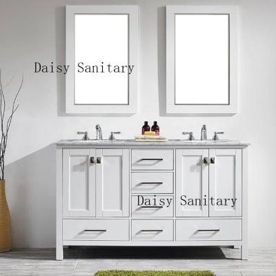 China Daisy 60 inch Bathroom Vanity classic style waterproof design cabinet with sink for sale