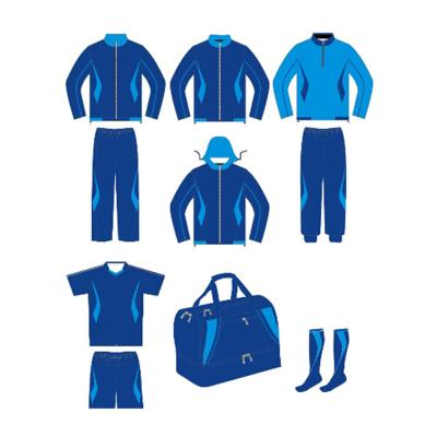 China Custom New Design Football Tracksuit Tops And Pants Sets Set With Low MOQ for sale