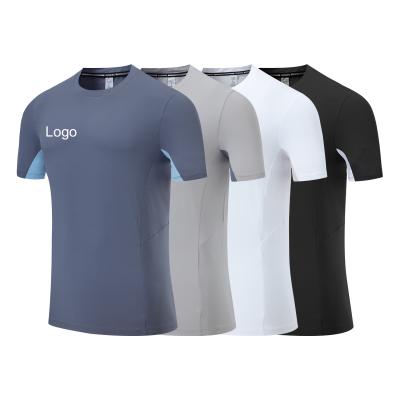 China Breathable Running Wear Mens Polyester Mesh Gym Fitness Mens Summer T Shirt Mens Running Sports T-Shirt for sale