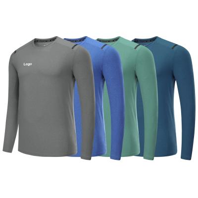 China Wholesale ready QUICK DRY running gym wear elastic tops mens unisex fitness running long sleeve shirts for sale