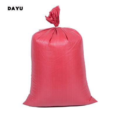 China Red Color Recyclable Best Seller Woven Poly Bag For Sand Road Barricade for sale