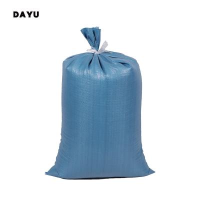 China Best Seller Blue Color Woven Poly Bag Recyclable For Sand Road Barricade for sale