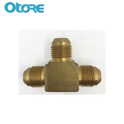 China Connect Pipes China Factory Brass Spindle Tee Union Fitting For Tube for sale