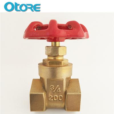 China General Taizhou Supplier 200 Metec 3/4 Inch Stem Brass Gate Valve Price for sale