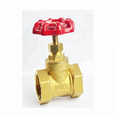 China General Low Pressure Female Thread 1 Inch Brass Stop Valve With Iron Handwheel for sale