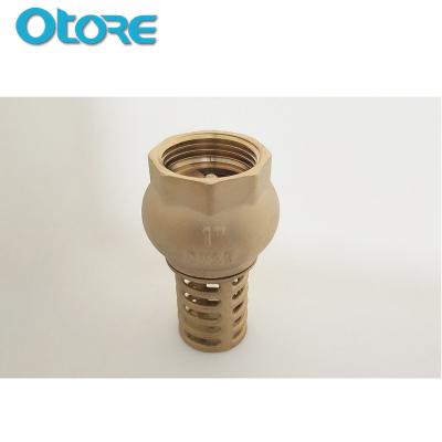 China General BSP Female Brass Foot Valve And Strainer For Pump for sale