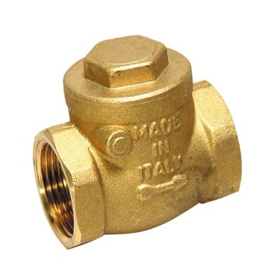 China General Aolong DN25 Pn16 Brass Water Swing Check Valve With Good Quality for sale