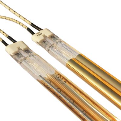 China High Quality Quartz Tube Infrared Lamp Heraeus Replacement IR Heating Twin Lamp for sale