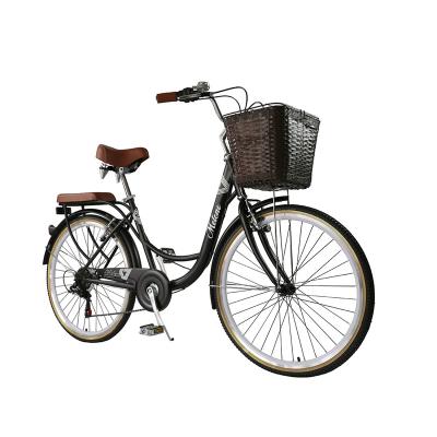 China 26inch Aluminum Alloy Steel Frame Women City Bike Cheap Single Speed ​​City Bike for sale