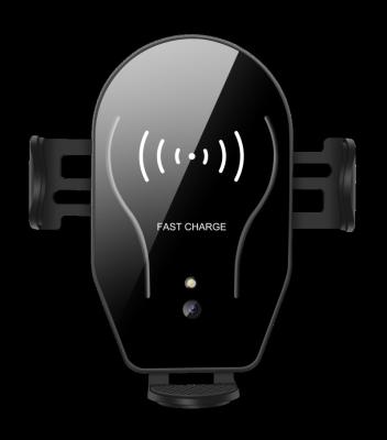 China China-chic New Hot Sale X8 Sensor LED Car Phone Holder 15W Smart Infrared Wireless Charger Suitable for Fast Charging Mobile Phones for sale