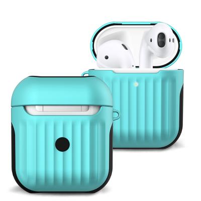 China Gloss 2021 New 2in1 Oil Luggage Case Earphone Cover 10 Color TPU+PC Anti-fall and Anti-scratch Protective Shell for sale