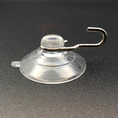 China Hookei PVC and Silicone Easy to Use Vacuum Clear Suction Cups Suction Cup with Screw and Hooks for sale