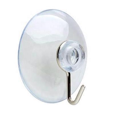 China Easy To Use 40mm Diameter Medium PVC Suction Cup With Single Metal Hook for sale