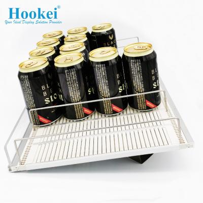 China Flexible Single Sided Gravity Shelving Roller Track Beverage Cooler Slides Roller Shelf for Supermarket Shelves for sale