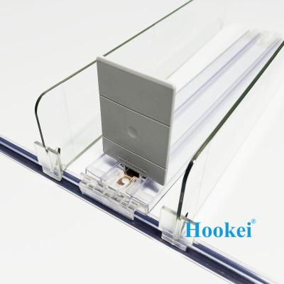 China Hot Sale Supermarkt Shelf Supermarket Cigarette Display Acrylic Transparent Cigarette Pusher Plastic Tobacco Pusher for sale