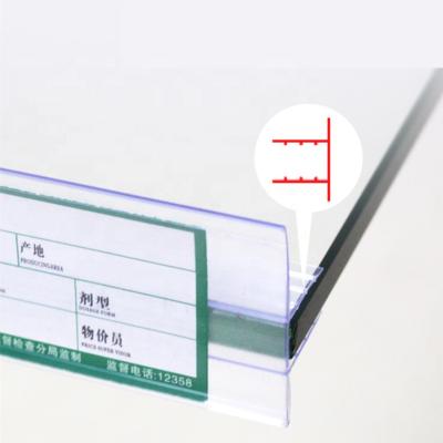 China Supermarket Manufacturing Display Supermarket Shelf Price Data Strip Plastic Label Holders Label Holders Sign Holders for sale