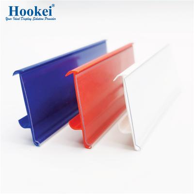 China Adhesive / plug-in / hanging data strips; Embedded Data Strips Retail Plastic Shelf PVC Data Strips For Shelves for sale