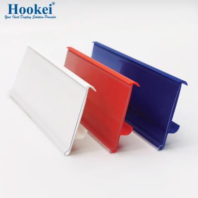 China Adhesive / plug-in / hanging data strips; Embedded Data Strip PVC Shelf Data Strip For Supermarket Shelves for sale