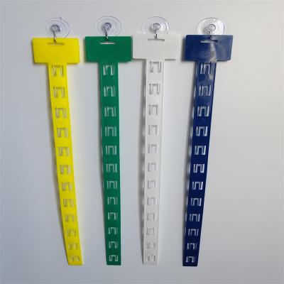 China Supermarkt Shelf Supermarket PP Hanging Plastic Hook Clip Strip for sale