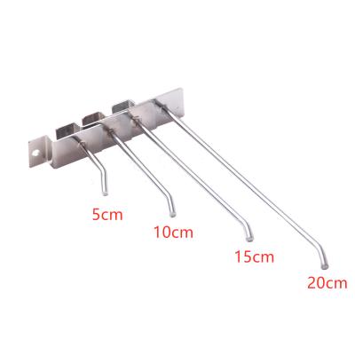 China Supermarkt Shelf Various Sizes Peg Board Display Hooks Metal Double Peg Board Hook For Merchandise for sale