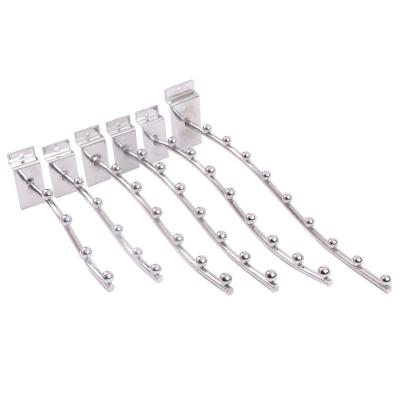 China Luxury Heavy Duty Metal Supermarkt Shelf Billboard Slatwall Hooks For Garage Shop Retail Display for sale