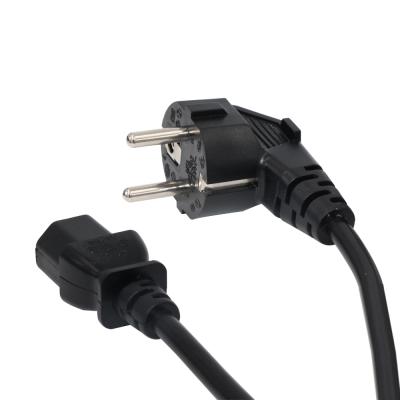 China EU Euro Power Cord Plug Industrial IEC C13 Power Adapter Cable For Desktop PC for sale