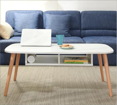 China Contemporary Nordic style modern solid wood tea table, coffee table for living room for sale