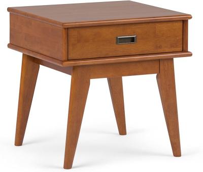 China Modern du modern brown with drawer bedside table for bedroom for sale