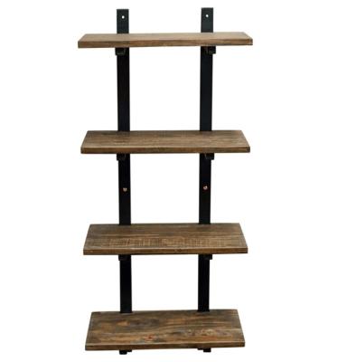 China Modern detachable wood and metal with four drawers wall shelf for living room for sale