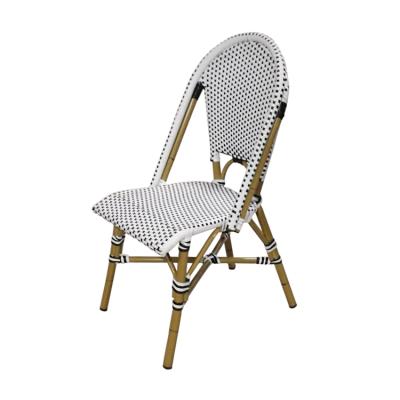 China Restaurant Modern Indoor Outdoor Stackable Cafe Ratan Chair for sale