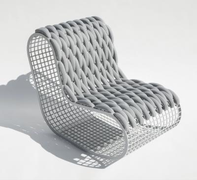 China New design modern white terrance aluminum lounge chair for sale