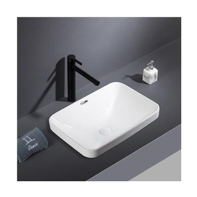 China Art Ceramic Modern White Bathroom Vanity Production Technology Luxury Precision Wash Basin for sale