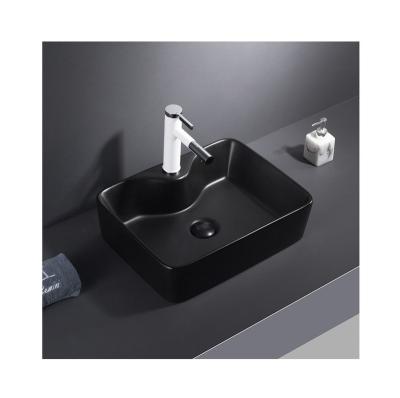 China Modern Single Ceramic Hand Basin Art Basin Bathroom Sink Face Washbasin Hotel Table Top Lavabo Dining Room for sale