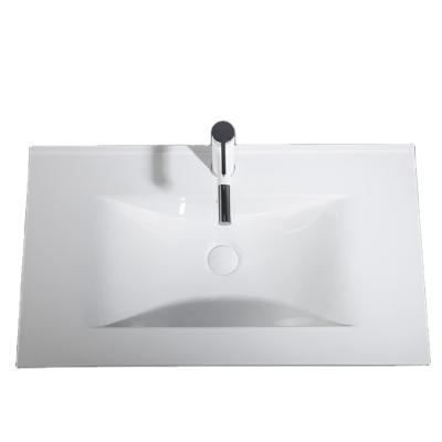 China Quality Appropriate Price Guaranteed Modern Bathroom Basin Sink Bathroom Edge White Ceramic Basin for sale