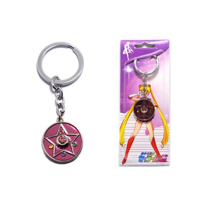 China Promotion Gift Promotional Wholesale Sailor Moon Anime Metal Gifts Japan Cartoon Keychains Custom Made for sale