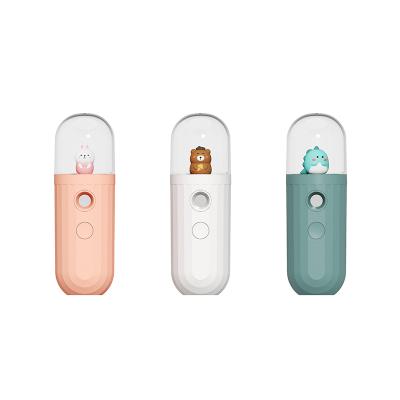 China Mini Portable Pocket Handy No Moisturizer Cooling Water Beauty Skin Care Facial Massager Mist Disjoint Nano Sprayer for sale