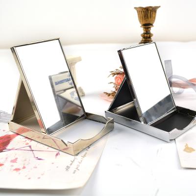 China Custom Metal Lighted Mirror With Magnifying Dressing Table Mirror High Quality And Beautiful Standing Desk Mirror for sale