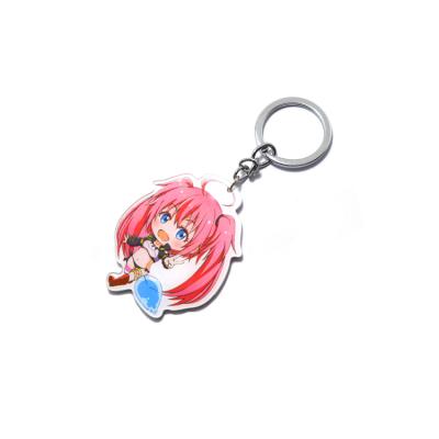 China Classy Promotion Gift Acrylic Custom Printed Transparent Hologram Key Chain, Make Your Own Acrylic Key Chain With Anime for sale