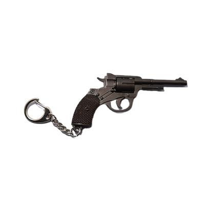 China 2021 Custom Made Fashionable Hot Selling Key Pendant Ring Keychain Zinc Alloy Metal Cute Mini Version Revolver and Handcuffs Keychains for sale