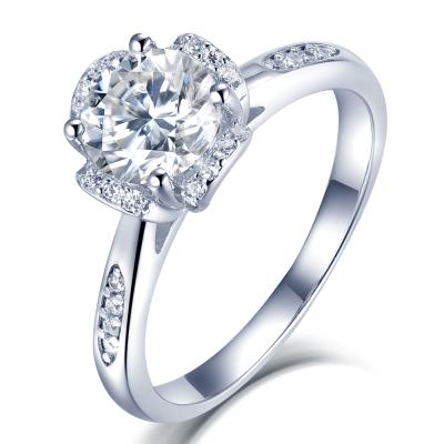 China White Gold Moissanite Plated Ring Bridal Ring from Ring Jewelery Sterling Silver 925 FASHIONABLE for sale