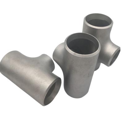 China Butt Welding Titanium Tee ANSI B16.9 Reducing Tee Fitting for sale