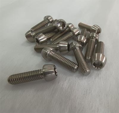 China Titanium Bolt M5x9 16 18 20 25 30 35 40 45 50 55 60mm Taper Hex Allen Head bolts for sale