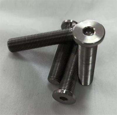 China Fully Thread Titanium Allen Key Flat Head Bolt M6 M8 M10 for sale