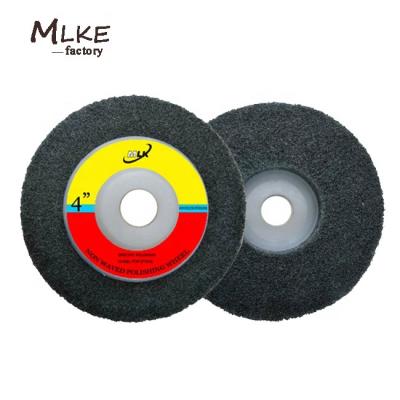 China Used to polishing stainless steel Wholesale Factory Price Non Woven Unitized Matt Polishing Wheels and Fiber Grinding Wheels for sale