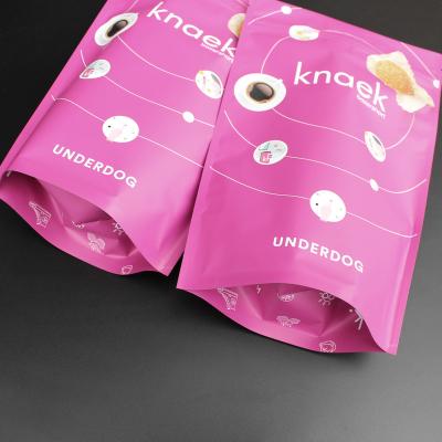 China Custom Printed Biodegradable Plastic Food Reusable Quick Sealable Moisture Proof Compostable Snack Logo Zip Lock Potato Chips Food Packaging Bags for sale