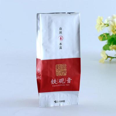 China Safety Heat Seal Aluminum Foil Biodegradable Custom Printed Tea Packaging Pouch Empty Tea Bags for sale