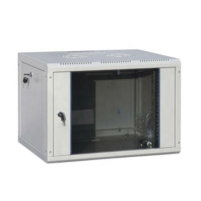 China Network Wiring 6u Network Cabinet Rack Wall Mounted Network Tempered Glass Wiring Door Jiasheng Powder Coated 60 Kg (Static) Accept CN; ZHE ISO for sale