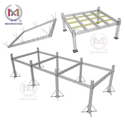 China Aluminum alloy 6082-T6/6061-T6 stage roof truss system/aluminum truss/layer trussfor sale for sale