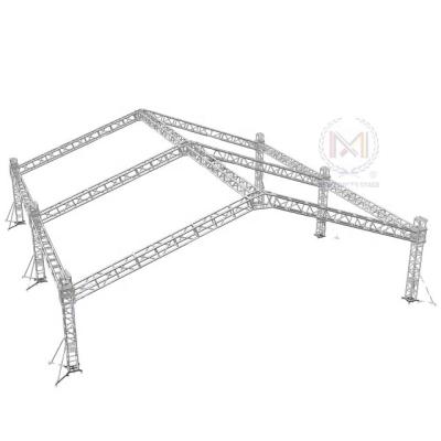 China 6061-T6/Q235 Aluminum Alloy Truss Tower Speakers Hanging Aluminum Truss Roof Truss for sale