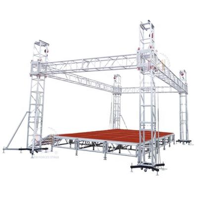 China Aluminum Alloy 6082-T6/6061-T6 Aluminum Alloy 6082-T6/6061-T6 Aluminum Concert Event Performance Truss Evento Actuacion Truss 400 mm F34 Libre Aire Al de Concierto Outdoor Truss for sale